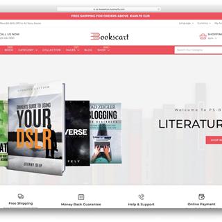 نمونه طراحی سایت کتاب فروشی