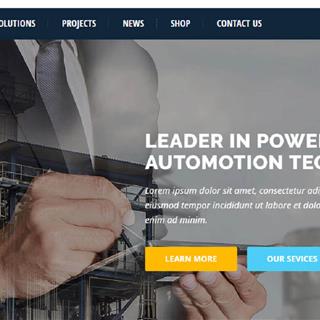 نمونه طراحی سایت شرکت بازرگانی