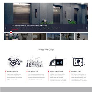  نمونه طراحی سایت آسانسور