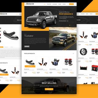 نمونه‌ طراحی سایت  لوازم یدکی خودرو