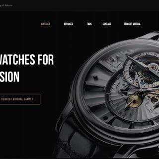 نمونه طراحی سایت ساعت فروشی