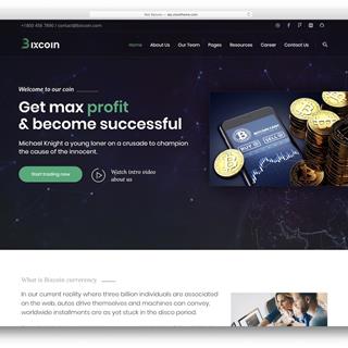 طراحی سایت ارز دیجیتال