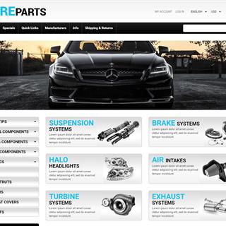 نمونه‌ طراحی سایت  لوازم یدکی خودرو