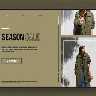 نمونه طراحی سایت لباس زنانه