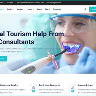 نمونه طراحی سایت دندانپزشکی