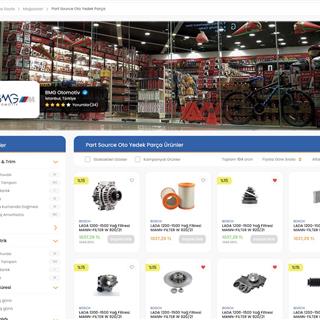 نمونه‌ طراحی سایت  لوازم یدکی خودرو