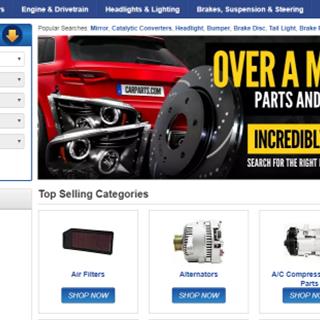 نمونه‌ طراحی سایت  لوازم یدکی خودرو