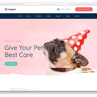 نمونه طراحی سایت حیوانات خانگی