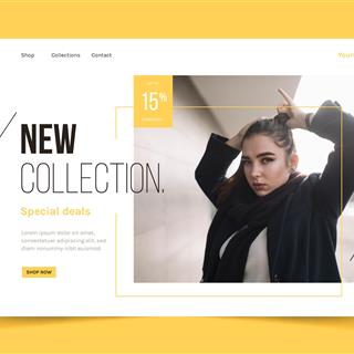 نمونه طراحی سایت لباس زنانه