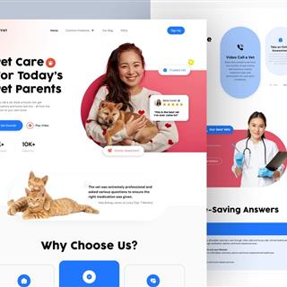 نمونه طراحی سایت دامپزشکی