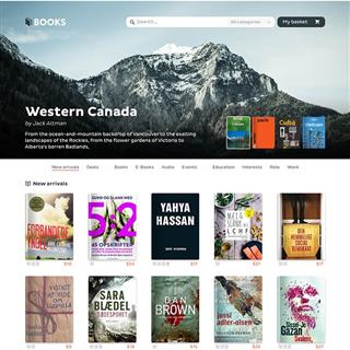 نمونه طراحی سایت کتاب فروشی