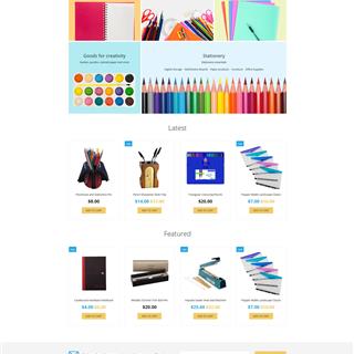 نمونه طراحی سایت لوازم‌التحریر