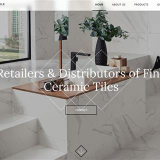 نمونه طراحی سایت کاشی و سرامیک