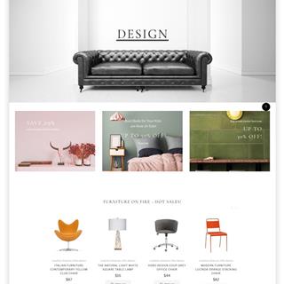 نمونه طراحی سایت‌ مبلمان