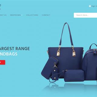 نمونه طراحی سایت کیف فروشی