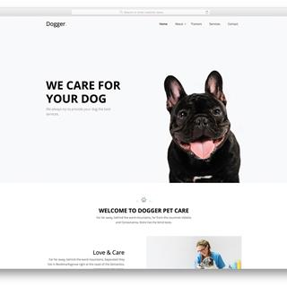 نمونه طراحی سایت حیوانات خانگی