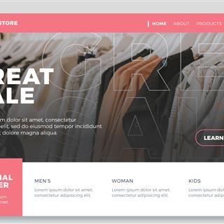 نمونه طراحی سایت لباس زنانه