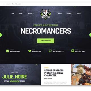 نمونه طراحی سایت بازی