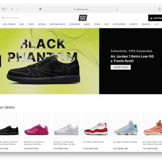 نمونه طراحی سایت کفش فروشی