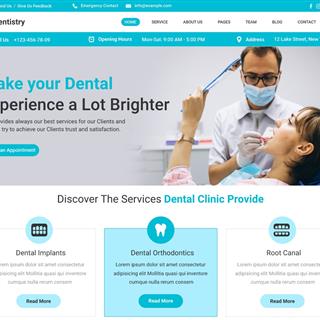 نمونه طراحی سایت دندانپزشکی