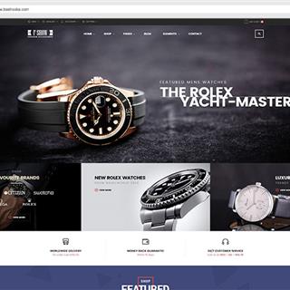 نمونه طراحی سایت ساعت فروشی