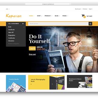 نمونه طراحی سایت کتاب فروشی