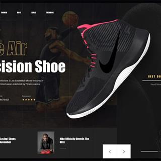 نمونه طراحی سایت کفش فروشی