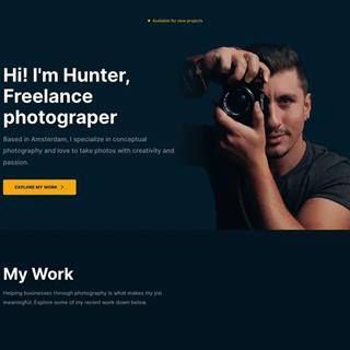 نمونه طراحی سایت آتلیه عکاسی