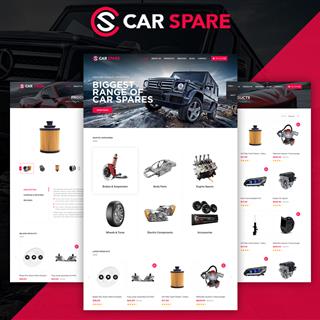 نمونه‌ طراحی سایت  لوازم یدکی خودرو