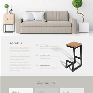 نمونه طراحی سایت‌ مبلمان