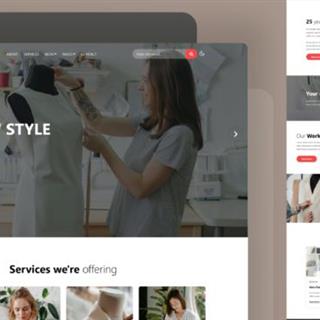 نمونه طراحی سایت لباس زنانه