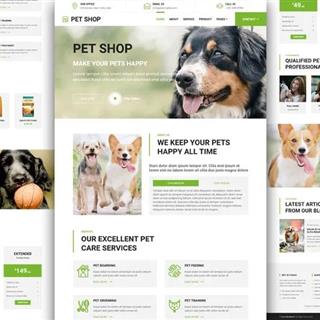 نمونه طراحی سایت حیوانات خانگی