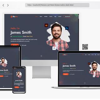 نمونه طراحی سایت شخصی