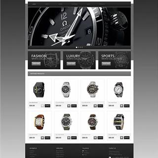 نمونه طراحی سایت ساعت فروشی