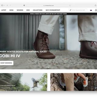 نمونه طراحی سایت کفش فروشی