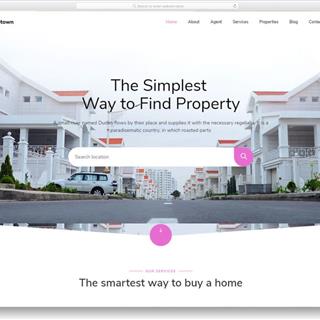 نمونه طراحی سایت املاک