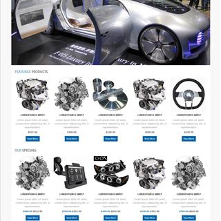 نمونه‌ طراحی سایت  لوازم یدکی خودرو
