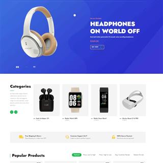 نمونه طراحی سایت لوازم جانبی موبایل