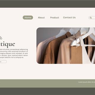 نمونه طراحی سایت لباس زنانه