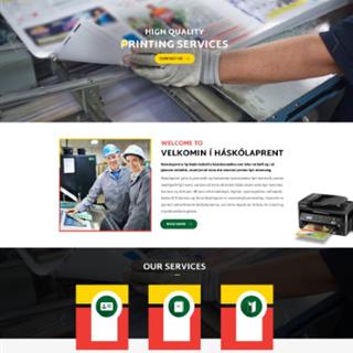 نمونه طراحی سایت چاپ و تبلیغات