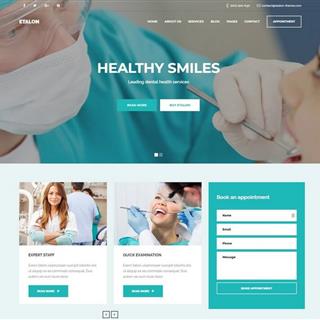 نمونه طراحی سایت دندانپزشکی