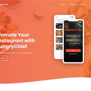 نمونه طراحی سایت رستوران