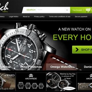 نمونه طراحی سایت ساعت فروشی