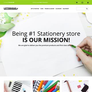 نمونه طراحی سایت لوازم‌التحریر