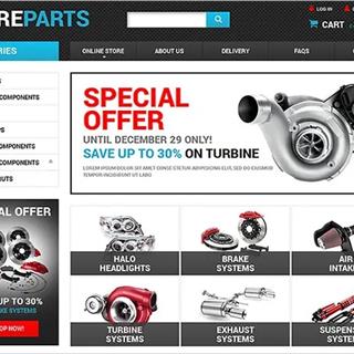 نمونه‌ طراحی سایت  لوازم یدکی خودرو