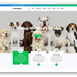 نمونه طراحی سایت حیوانات خانگی