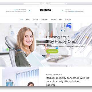 نمونه طراحی سایت دندانپزشکی