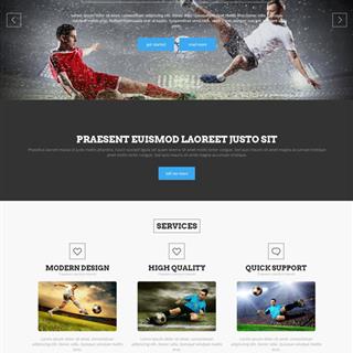 نمونه طراحی سایت مدرسه فوتبال