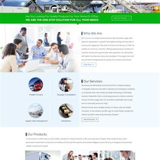 نمونه طراحی سایت شرکت بازرگانی