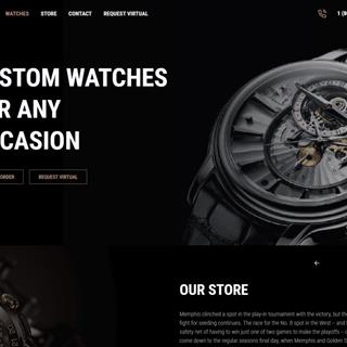 نمونه طراحی سایت ساعت فروشی